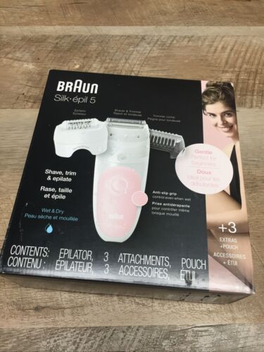 SEE NOTES Braun Epilator for Women, Silk-?pil 5 Wet & Dry Hair Remover (6922788077751)
